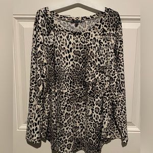 Try ! This Brand Animal Print Tunic-Style Top -Size 2X
